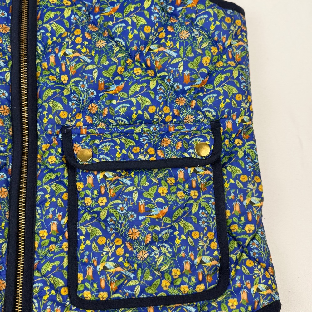 J.Crew x Liberty of London Catesby Floral Excursion Vest Quilted Puffer Small - Picture 8 of 14